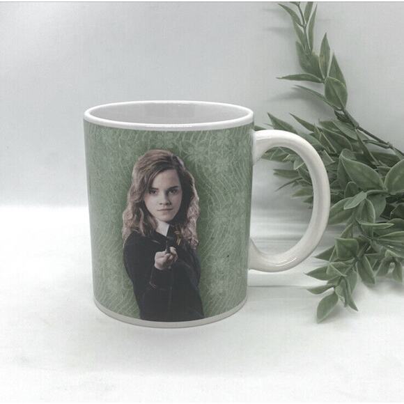 Harry Potter Hermione Granger Coffee Mug Green White 12 oz Paladone Wizard Wand - Picture 4 of 6